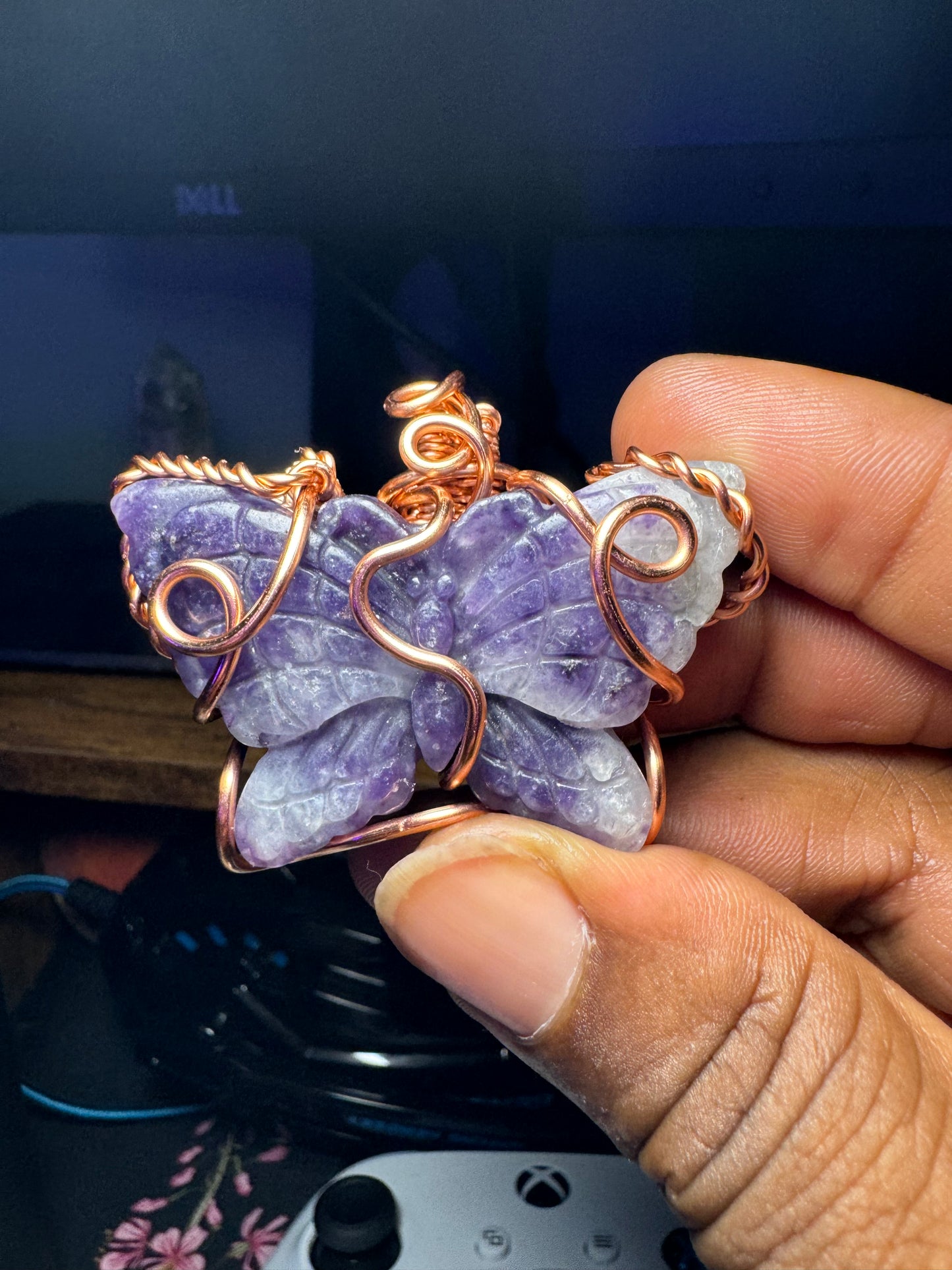 Crystal Butterfly Pendant