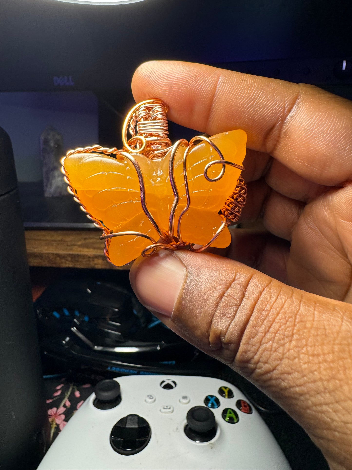 Crystal Butterfly Pendant