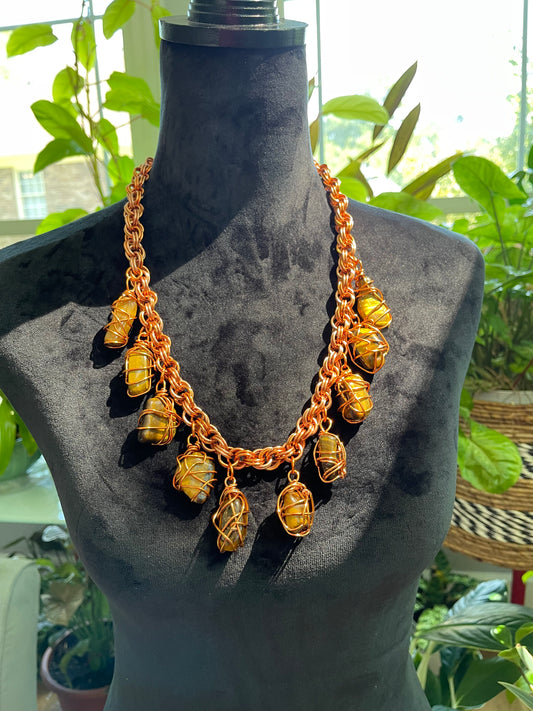 Tiger Eye Gaudy Chain