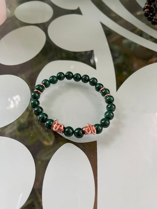 Malachite Beaded Bracelet